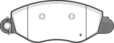 OPEN PARTS bpa077212 -  Комплект тормозных колодок, дисковый тормоз